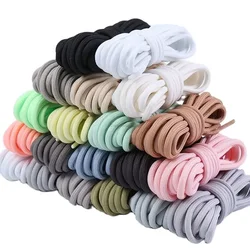 1 Pair New Round Shoelaces Polyester Solid Classic for  Sports Boot Bold Shoeslace Sneaker Shoe Laces Shoes Strings Shoelaces