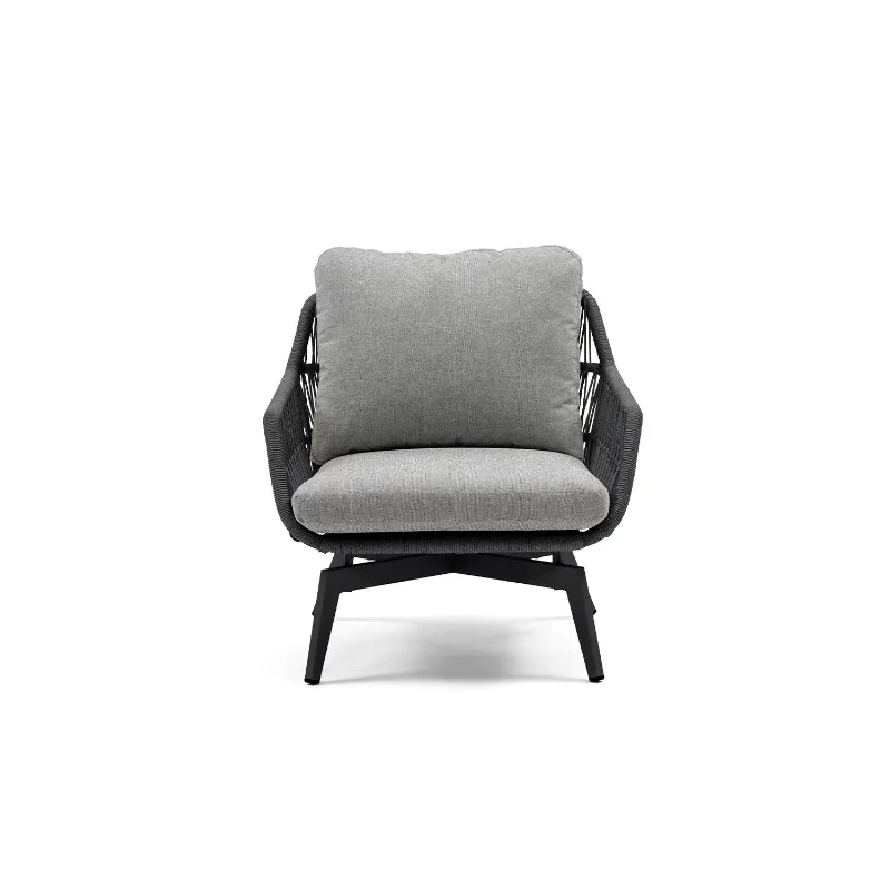 في الهواء الطلق الألومنيوم الإطار حبل طقم أريكة أثاث الحدائق الأنيق فندق بارك شقة مستودع شرفة #2