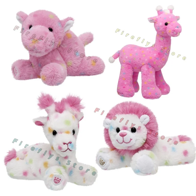 

Розовый плюшевый жираф в горошек, мягкая игрушка-жираф, 15/35 см, милый мягкий плюшевый гиппопотам-жираф, подарки для детей