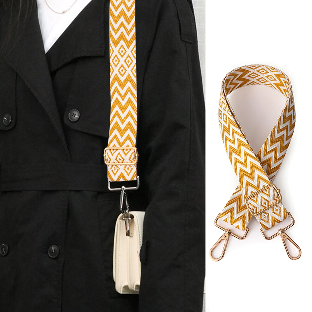 Nylon Shoulder Bag Strap Adjustable Women Crossbody Strap Soft Accessories Replacement Strap Handbag Strap Chain Bag Strap