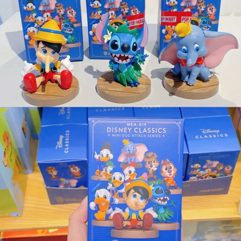 Disney Classics Beast Kingdom Series Stitch Donald Duck Dumbo Dale Chip Pinocchio Model Action Figurine Doll Toys Collect Gifts