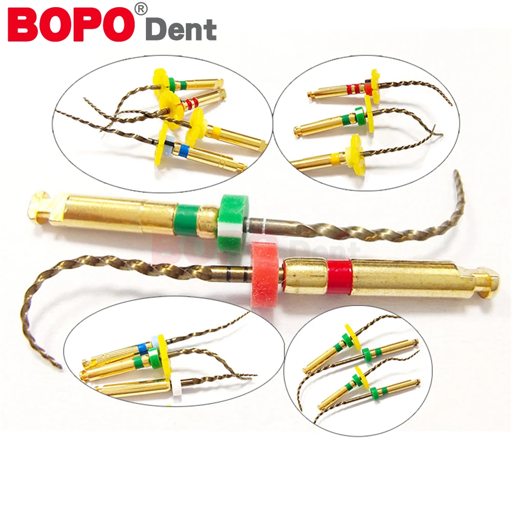 25mm 6 stks/doos Dental Roterende Bestand Endodontische Warmte Geactiveerde Wortelkanaalbehandeling Bestanden voor Endo Motor Tandheelkundige Instrument Producten Tandheelkunde