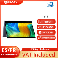 BMAX Y14 360° Laptop 14 inch Notebook Windows 11 16GB RAM LPDDR5 512GB SSD 1920*1080 IPS Intel N100 laptops Computer