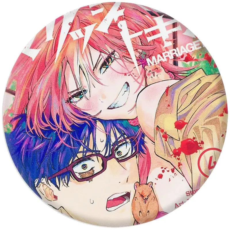 New Marriage Toxin Mei Kiyosaki Hikaru Gero Hochwertiges Abzeichen im niedlichen Anime-Stil mit Cartoon-Print, mädchenhafter Rucksack, Kleidungszubehör – Detail 13