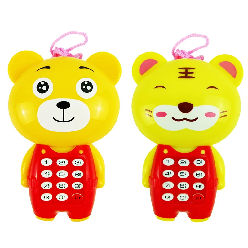 Desenhos animados Animal Music Phone para crianças, Modelo do telefone móvel, Infantil Early Brinquedos Educativos, Baby Gifts for Kids