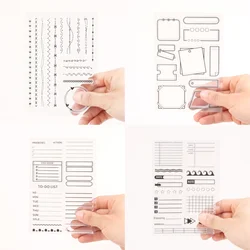 Border Line Bookmark Series Transparent Silicone Stamps for Photo Album Papercard Diy Craft Decoration Supplies clear Stamps