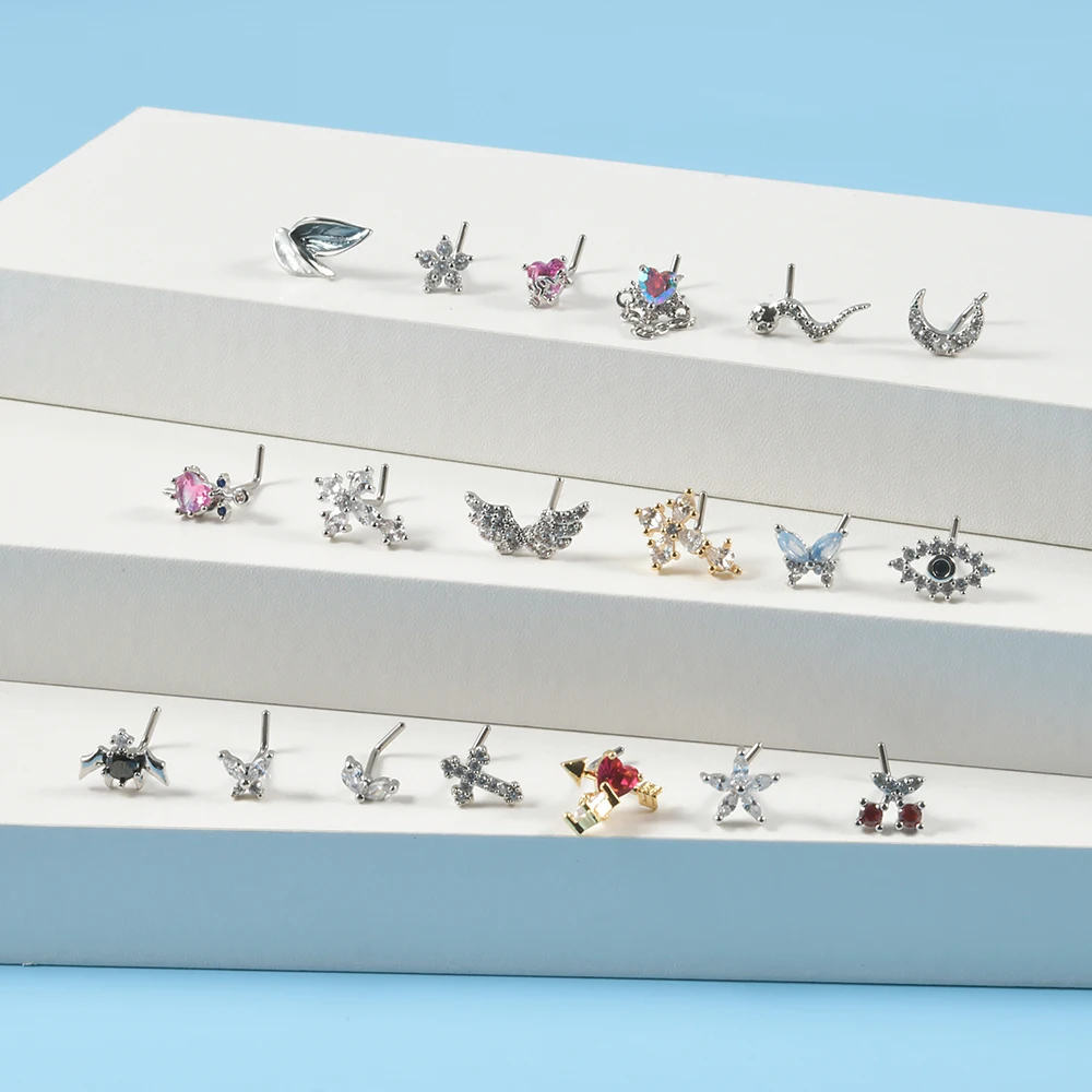 1 szt. Pierścień do nosa typu  – Body Jewelry Implants recenzja i cena