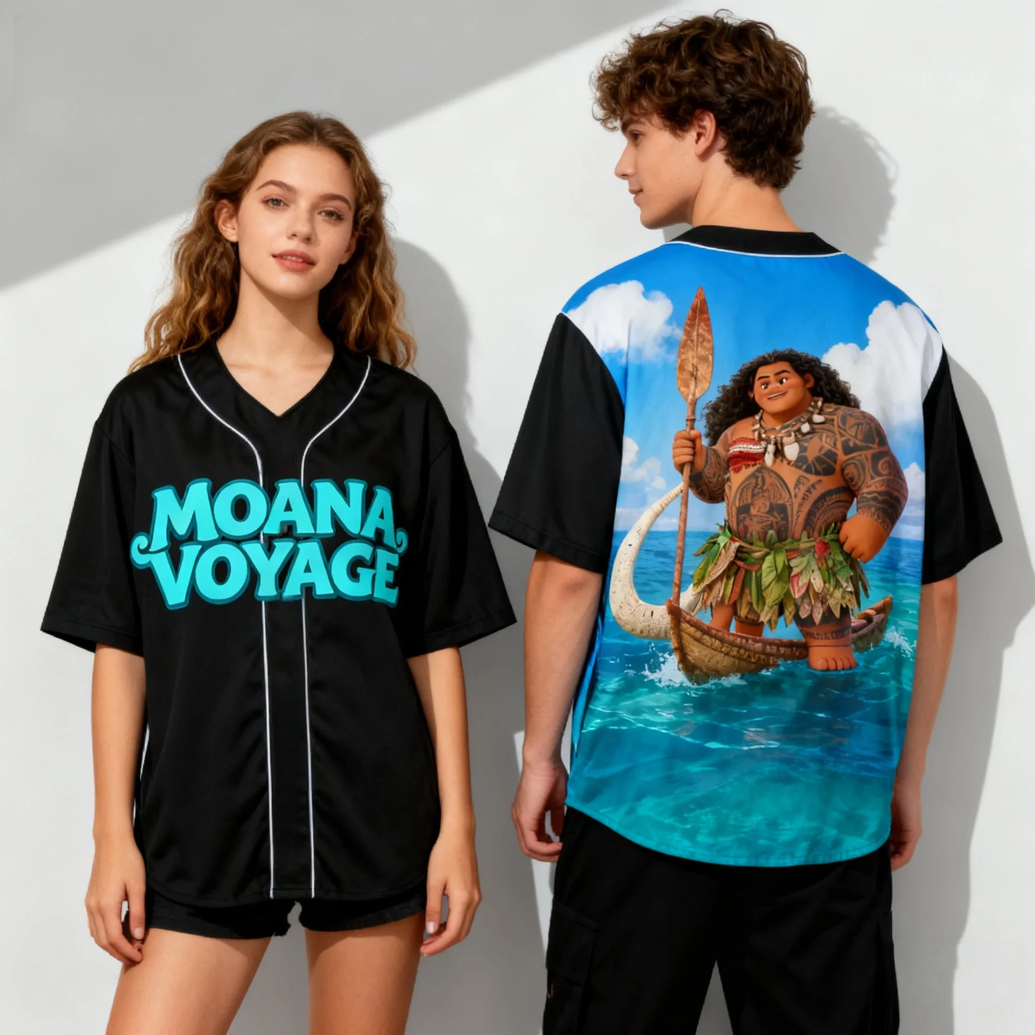 25/26 الأصلي ديزني المحيط مغامرة والأسد الملك فيلم الصيف البيسبول سترة المتضخم الأطفال الوالدين الطفل تي شيرت #1