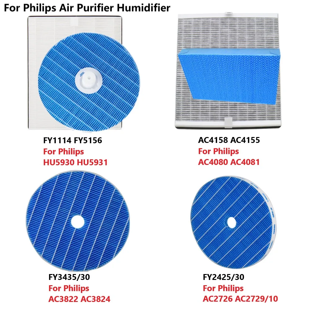Filter For Philips Air Humidifier, FY1114 FY5156 for HU5930, AC4158 AC4155 for AC4080, FY3435 for AC3822, FY2425 for AC2726
