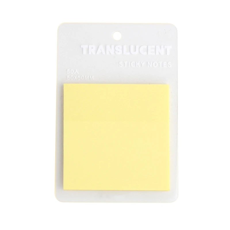 Цветной липкий блокнот, мини прозрачный цветной блокнот для записей, принадлежности для записей для взрослых