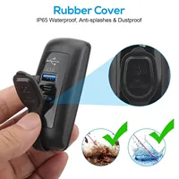 USB Car Motorcycle Charger Dual QC3.0 PD Type-C Universal Car Charger Waterproof and Dustproof 12-24V for Car Boat Marine ATV