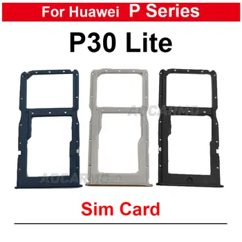 1 ks pro Huawei P30 Lite P30Lite Držák SIM karty Náhradní díly Modrá Černá 10 nejlepší prodej Slot pro SIM kartu pro Huawei P30 Lite - №1