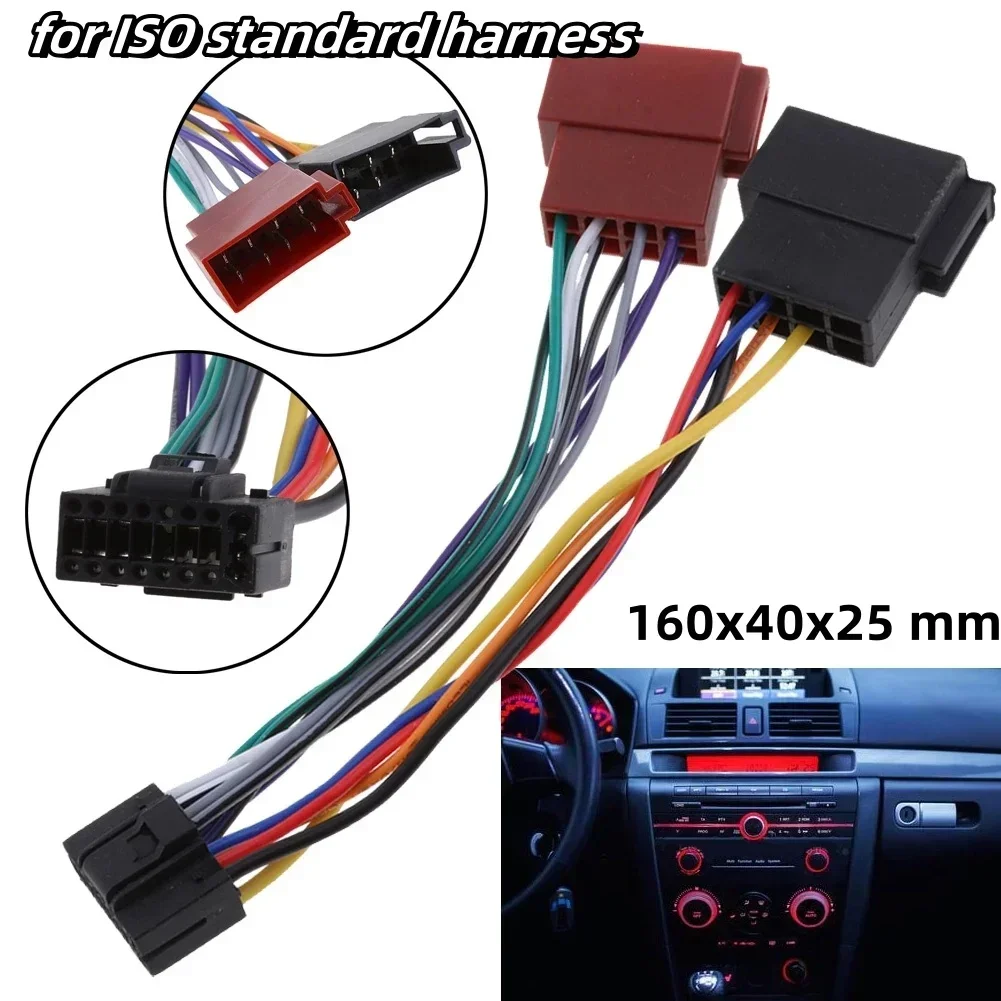 Adattatore per cablaggio a 16 pin per cavo connettore IOS per cavo convertitore audio radio Kenwood adattatori per cavi in plastica 160x40x25mm