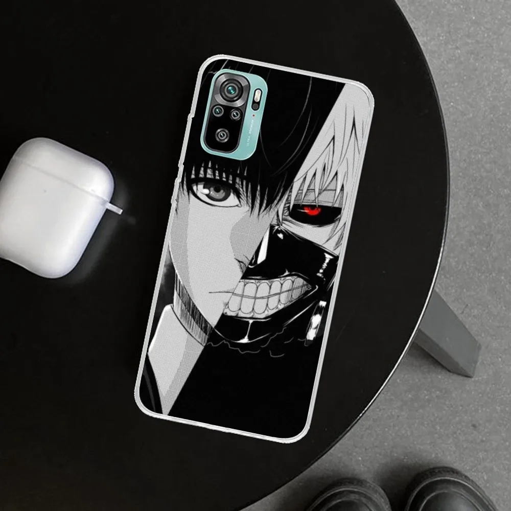 Tokyo Ghoul Ken Kaneki Cell Phone Case for Xiaomi 13 Lite 12 11T 10 9 Redmi Note 12 11 10 10S Pro 9 9A 8 Clear Cover Funda