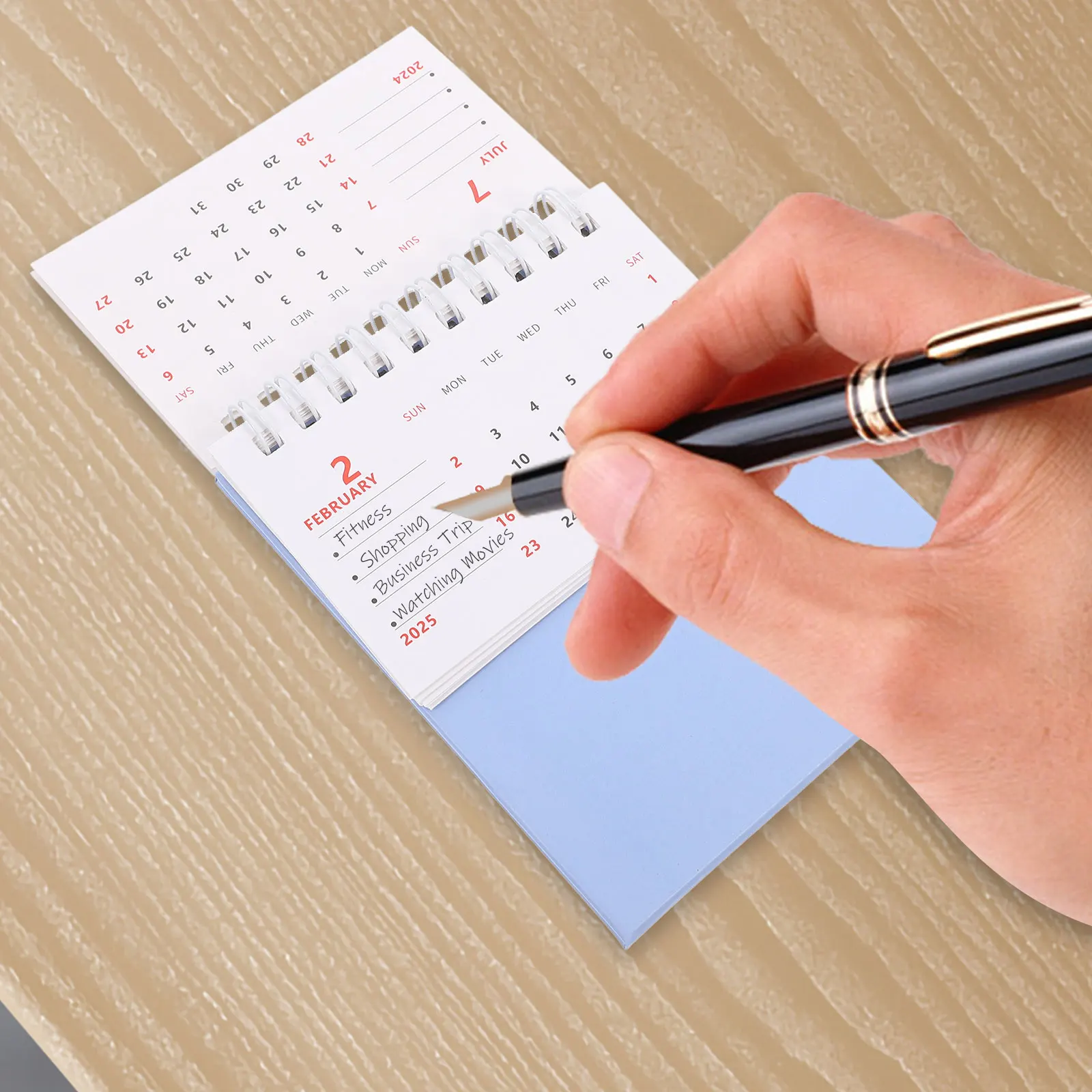 Mini Desk Calendar Daily Desktop Small Decorative Standing Tear Compact Monthly Calendars