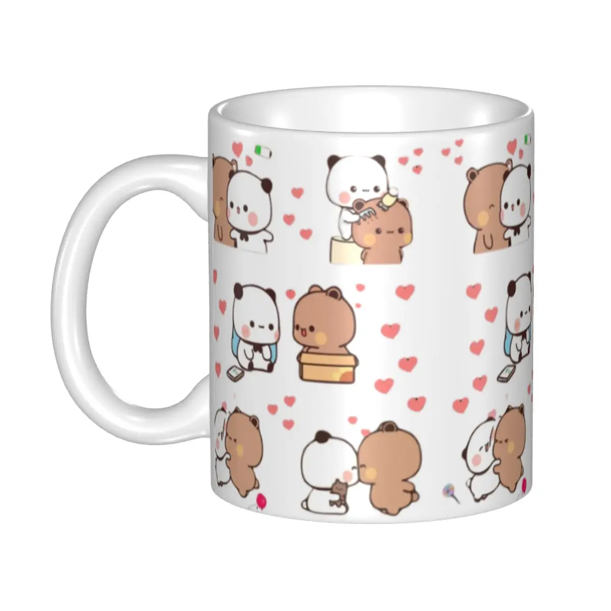 

Personalized Bubu Dudu Love Story Mugs DIY Peach And Goma Ceramic Tea Milk Coffee Cups