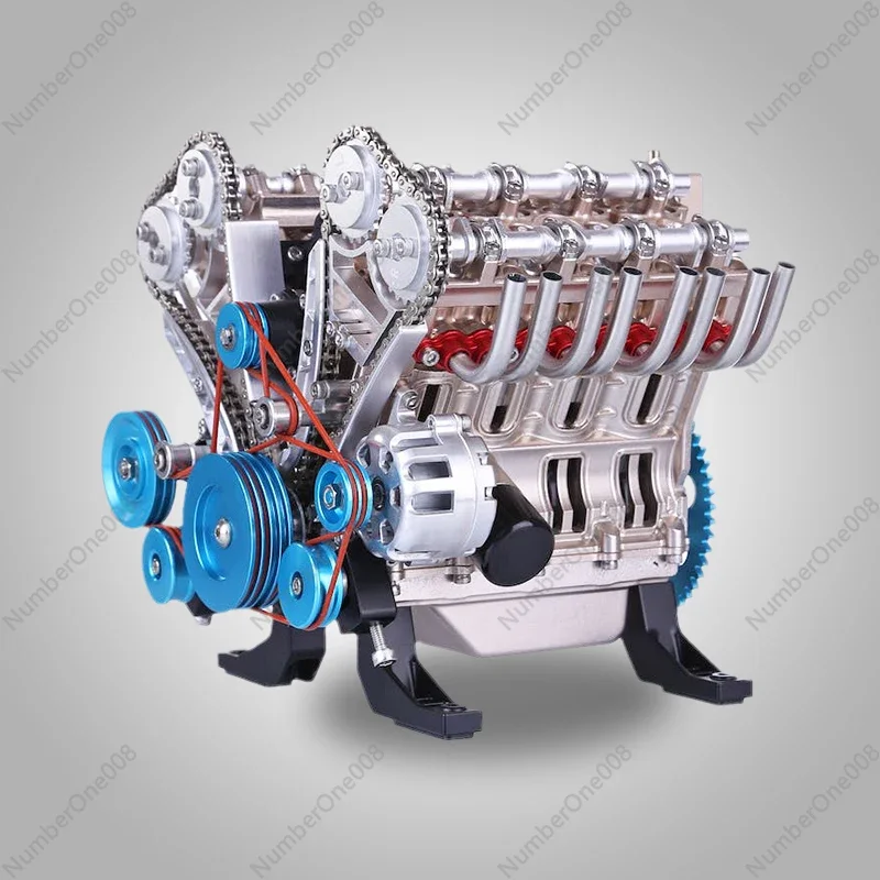 

Модель двигателя Сатурн Культура Цельнометаллическая сборка V8 Четырехцилиндровая сборка Можно запустить мини-автомобиль Игрушечный двигатель