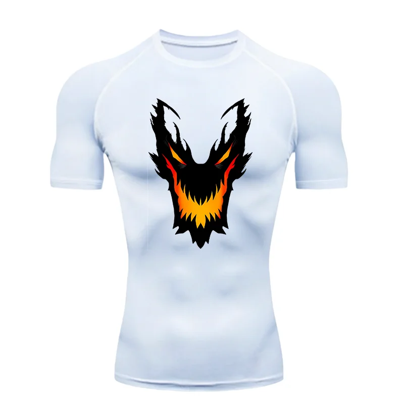 Dragon Demon Design 2026 Men's Sports T-shirt Training Fitness Men's Gym T-shirt Men's Sports T-shirt for Fitness Gym Wear