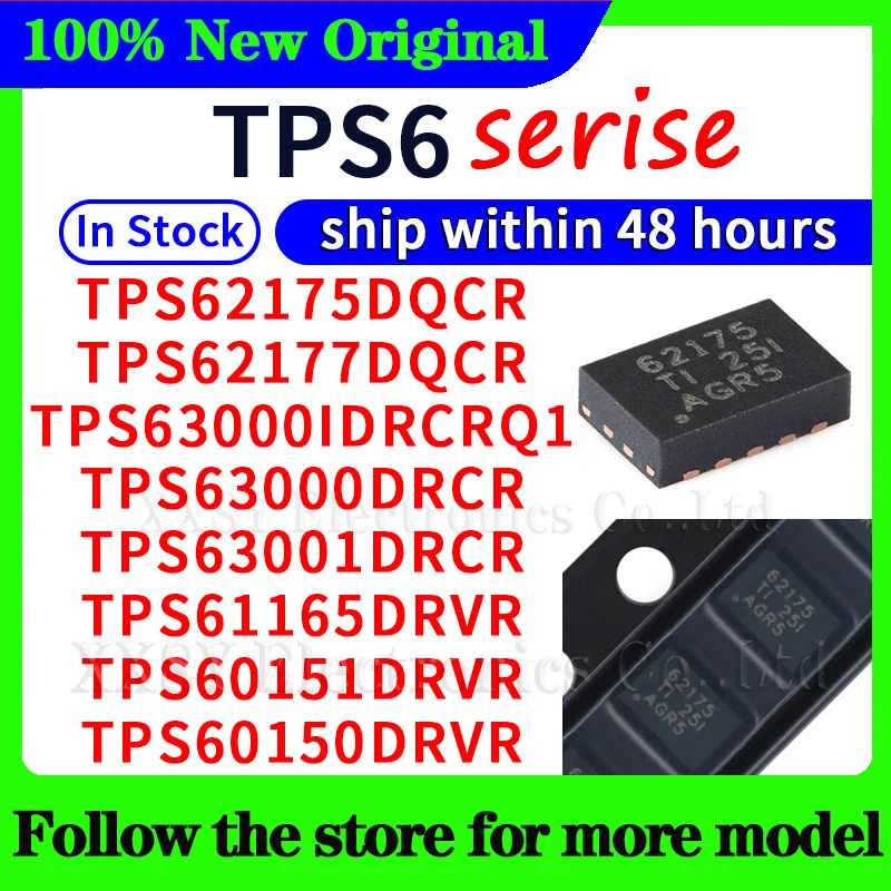 

TPS62177DQCR TPS62175DQCR TPS63000IDRCRQ1 TPS63000DRCR TPS63001DRCR TPS61165DRVR TPS60151DRVR TPS60150DRVR