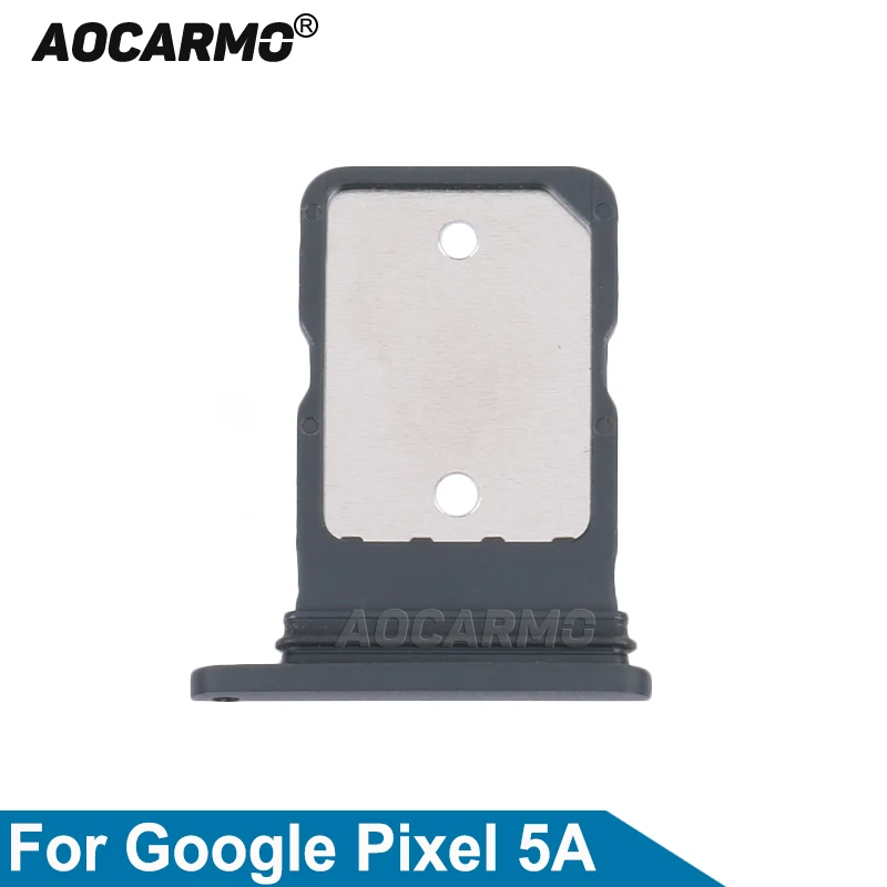 

Aocarmo, черно-белый лоток для Sim-карты, детали для Google Pixel 5A