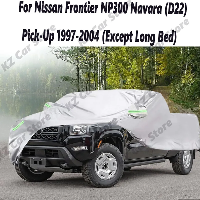 Черный автомобильный чехол для грузовика, солнца, дождя, снега, чехол для Nissan Frontier NP300 Navara (D22) Pick-Up 1997-2004 гг. (прием длинной кровати)