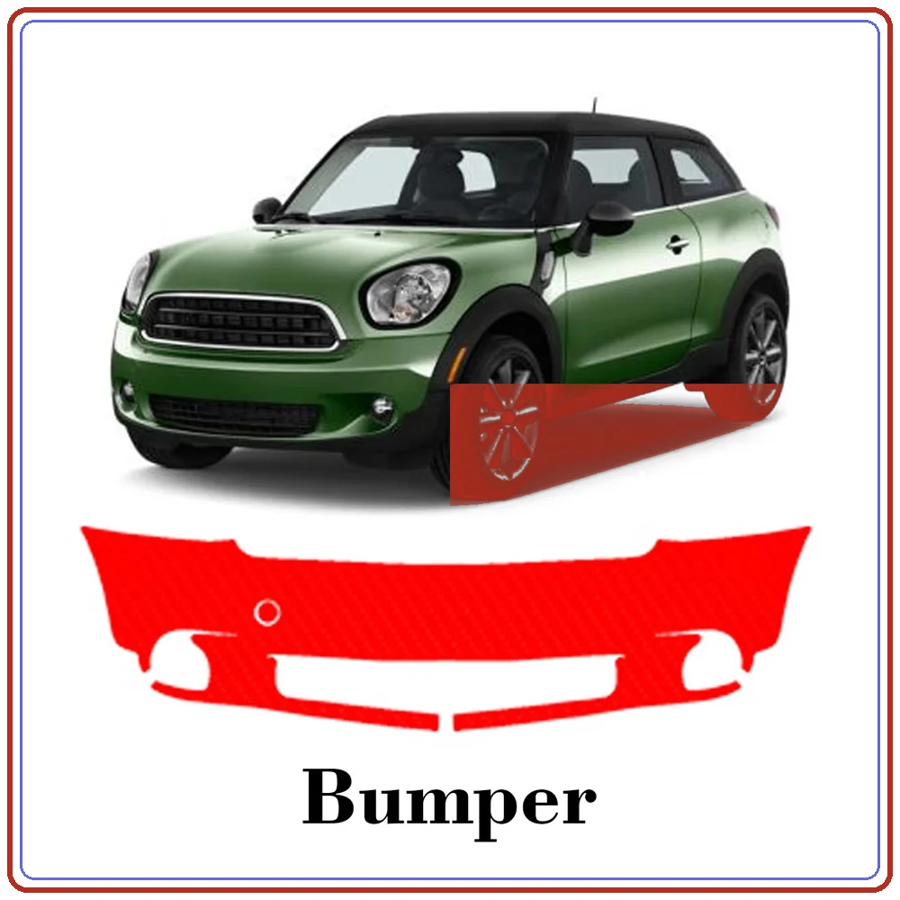 For MINI Paceman 2013-2016 Precut TPU Paint Protection Film PPF Front Bumper Kit Clear Bra Stone Guard EU UK