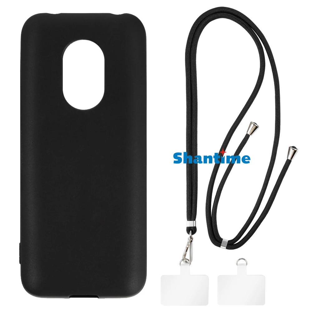 Suitable for Nokia 230 2024 Case + Ajustable Neck/Crossbody Lanyards and Spacers, Silicone TPU Cover with Soft