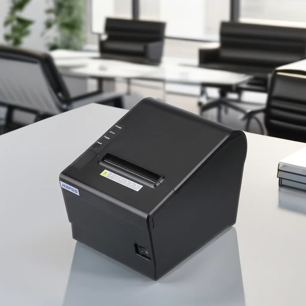 ATV&UTVHSPOS High Speed 80mm Thermal Printer with Cutter and Beeper WiFi for Lan USB Serial Interface in Stock J80USLBW