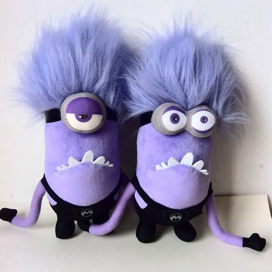 

30-45cm new Minions Plush Toys Soft Stuffed Room Pillow Decor Dolls Cute Purple Minions Peluche Stuffed Toy Birthday Present