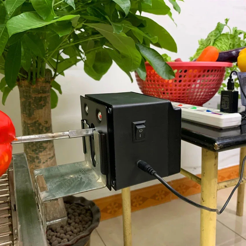 USB شواء الشواء موتور شواء المشواة الدورية شواء يبصقون مع 2/3 دورة في الدقيقة سرعة الانتاج Tournebroche BBQ أجزاء 5 فولت