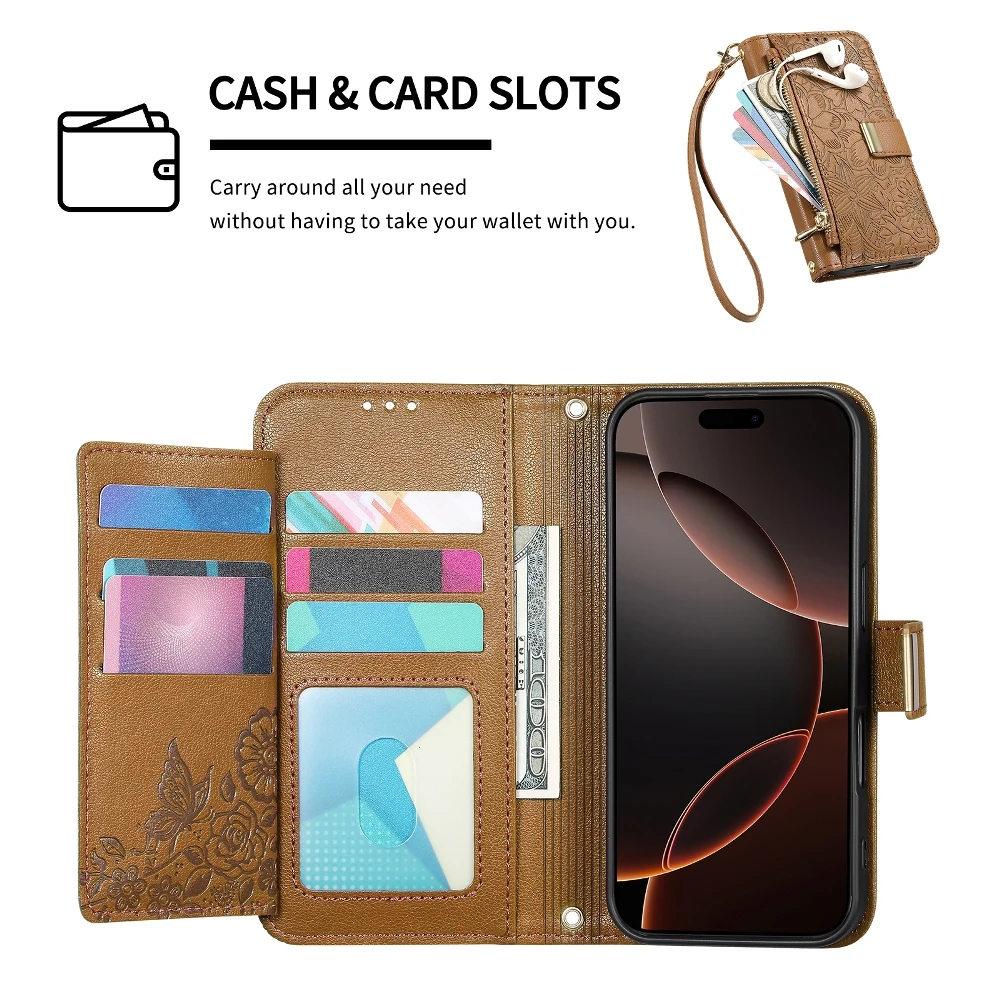 Flip Leder Telefon Abdeckung Für Samsung Galaxy S25 S24 S23 XCover7 F55 M55 F16 M06 A56 A54 A53 A52 A15 A17 A22 A36 A35 A34 A33 A32