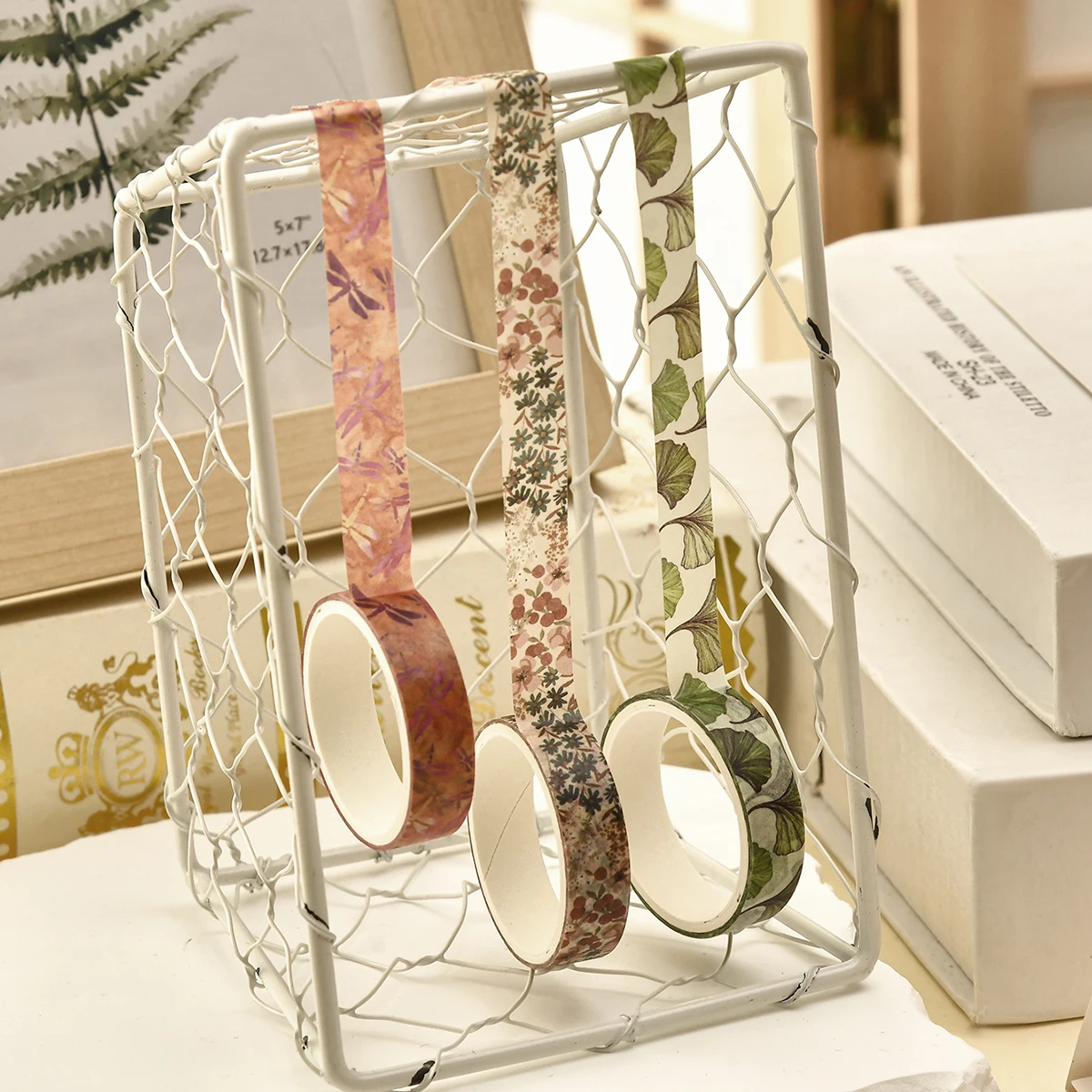 5 Rolls/Box Forest Plant Print Washi Tape Handmade Diy Diary Photo Album Decoration Masking Tape Set