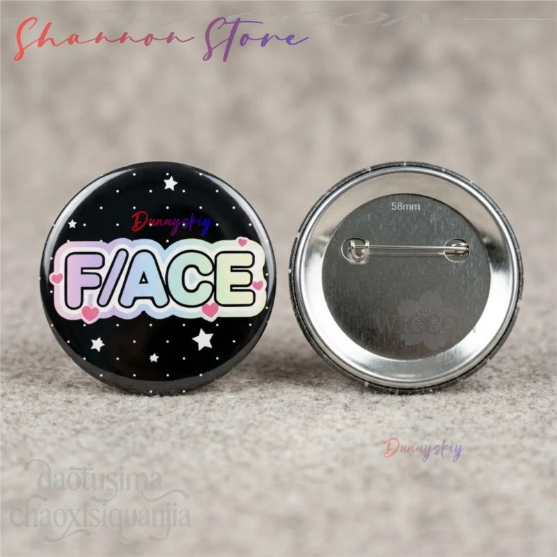 

Anime Tamon's B-Side Cartoon Badge FACE Idol Fan Support Logo Design Birthday Gift 8PCS Size 58mm Tamon Fukuhara Utage Kinoshita