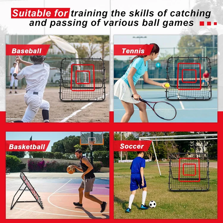 Allenatore di calcio per rete da allenamento per calcio con rete da rimbalzo per softball da calcio all'ingrosso