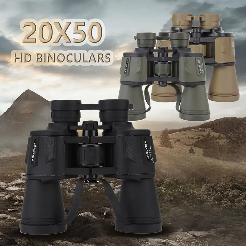 

20X50 Binoculars Telescope Bak4 Powerful and Long Distance Binoculars FMC Night Vision Spyglass for Travel Camping Hiking