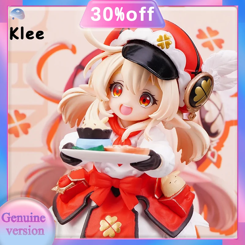 Anime Klee Xiao Figur Spiel Genshin Impact 17cm PVC sitzen roten Hut Tasche Ornamente Modell Kinderspiel zeug Puppe Sammlung Ornamente Geschenk