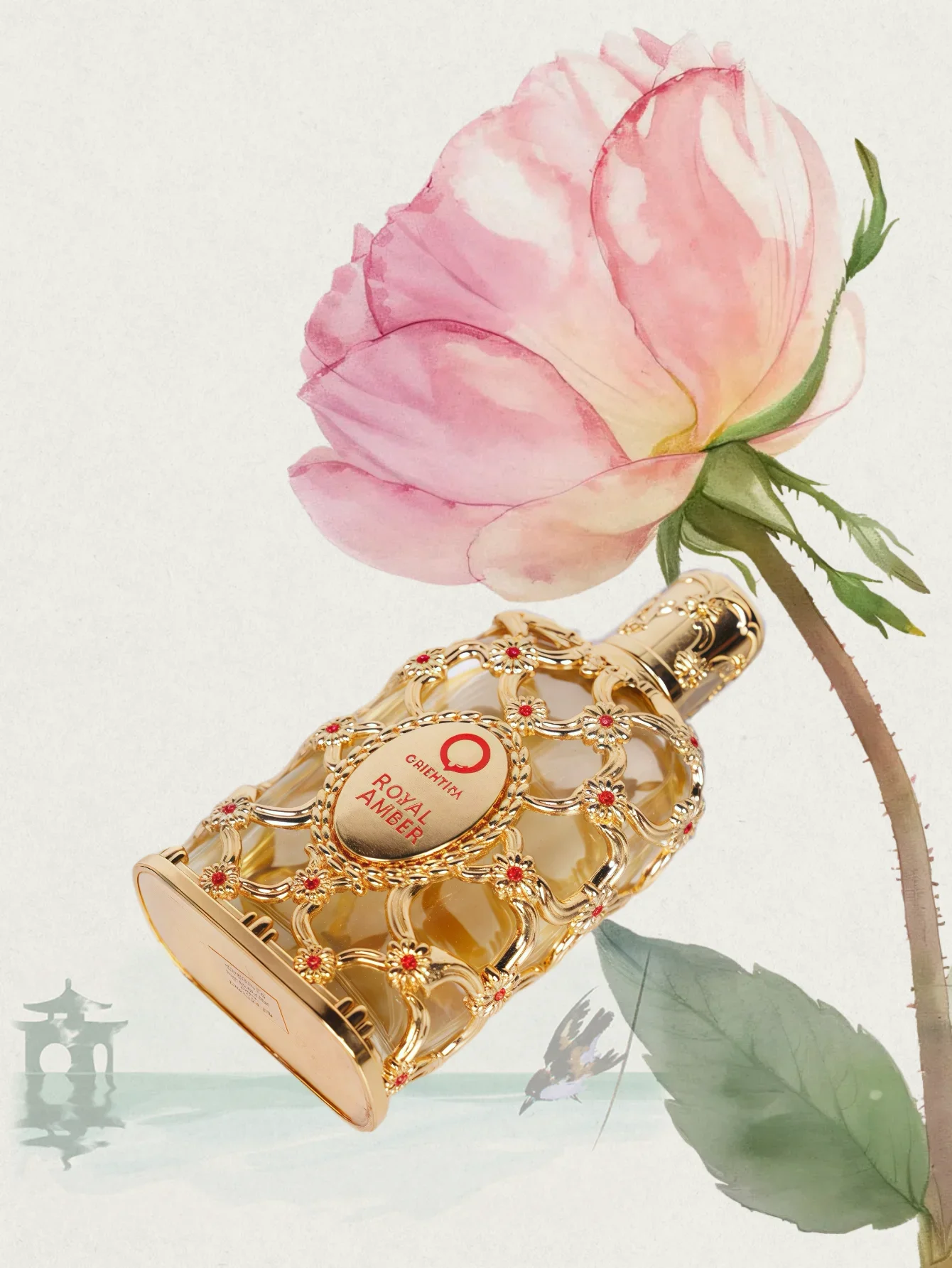 أورينتيكا رويال آمبر أو دو برفوم 80 مل / 2.7 أونصة |   عطر فاخر للجنسين |    زجاجة هدية عطر فانيليا وودي من العنبر