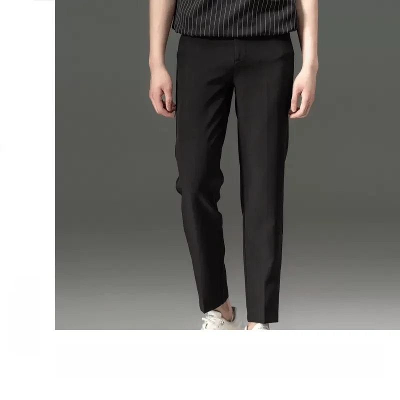 

Summer New Anti-Wrinkle Iron-Free Men's Busin Casual Straight Leg Large Size Pants Nine-Piece Casual Long Trousers