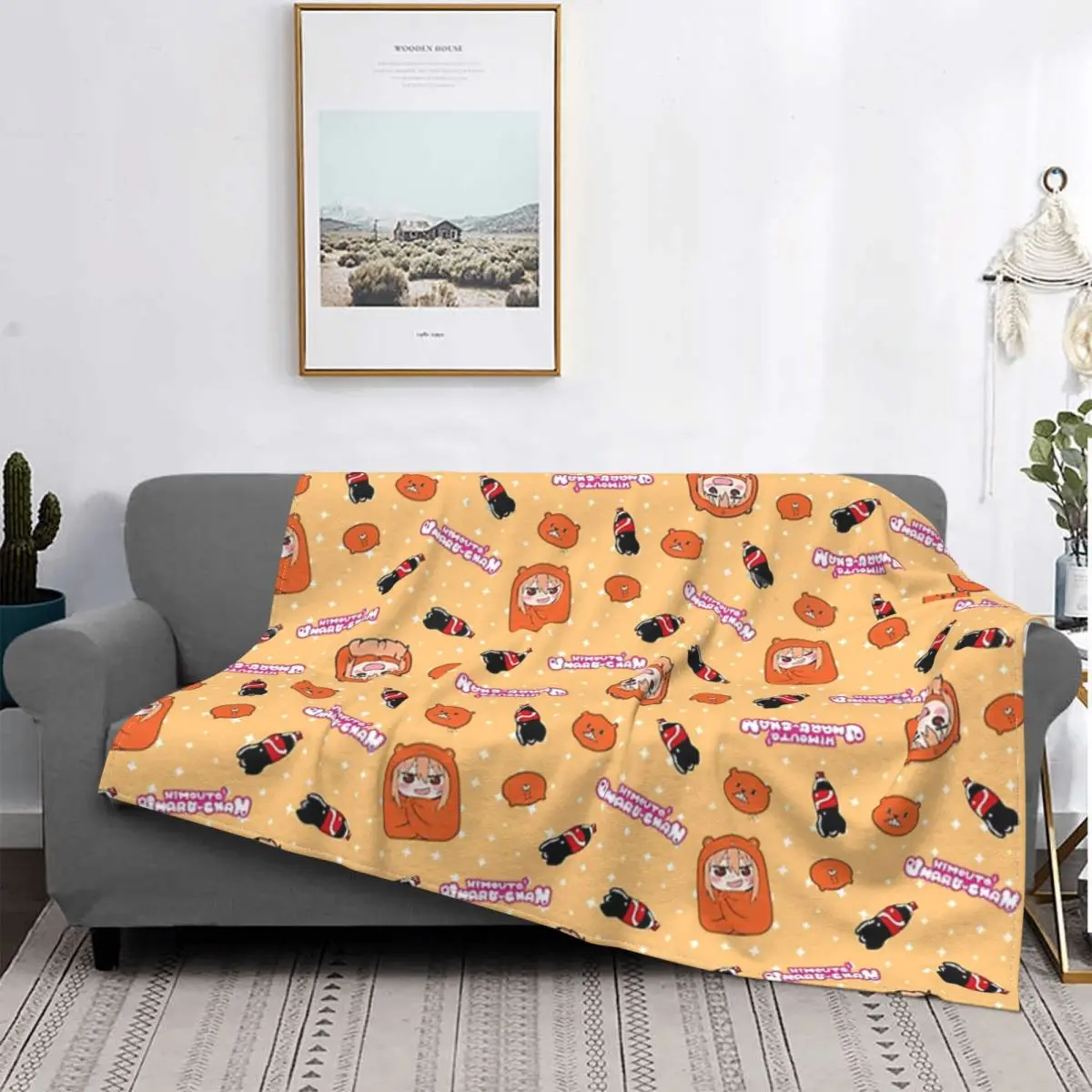 Himouto UmaruChan Blanket Fleece Velvet Autumn/Winter Multifunction Lightweight Ultra-Soft Himouto! Throw Blankets For Office