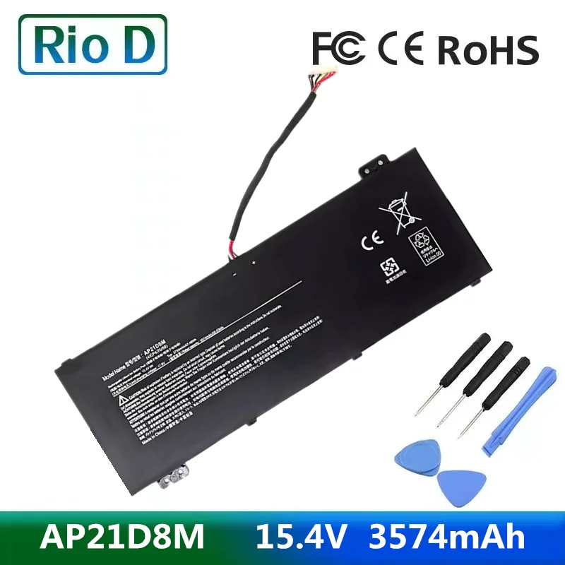 

New AP21D8M Laptop Battery For ACER N22C1 AN515-58-56CL AN515-58-766R 3574mAh 15.4V