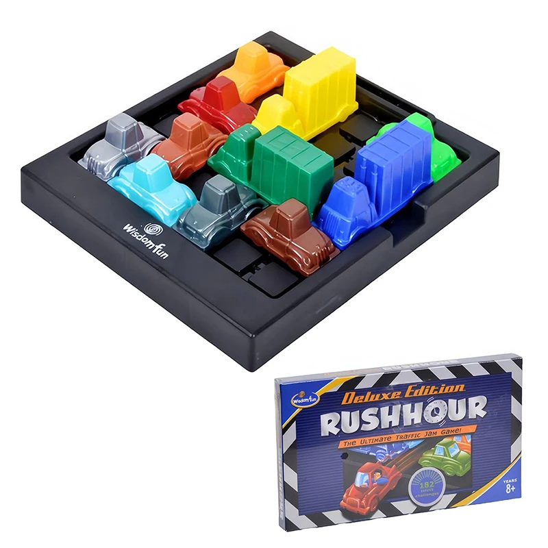 

Puzzle Traffic Rush Hour Game Children's Logical Thinking Car Educational Toys Parent-child Parking Lot Desktop Game