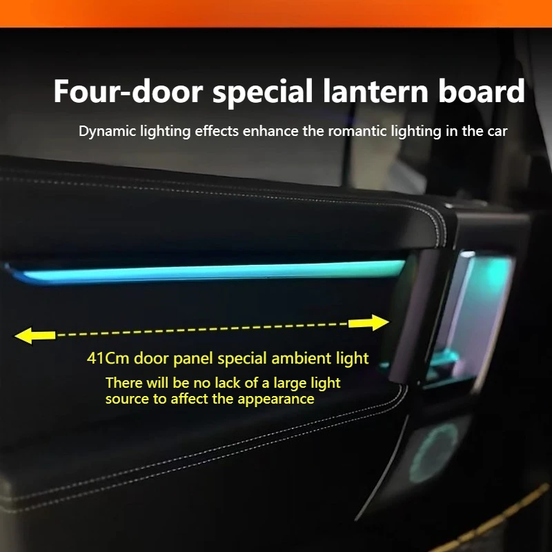 

For Chery ICAUR ICAR V23 Co-pilot Panel Ambient Light Dynamic Light Effect Four Door Bowls Ambient Car Interior Decorative Lamp