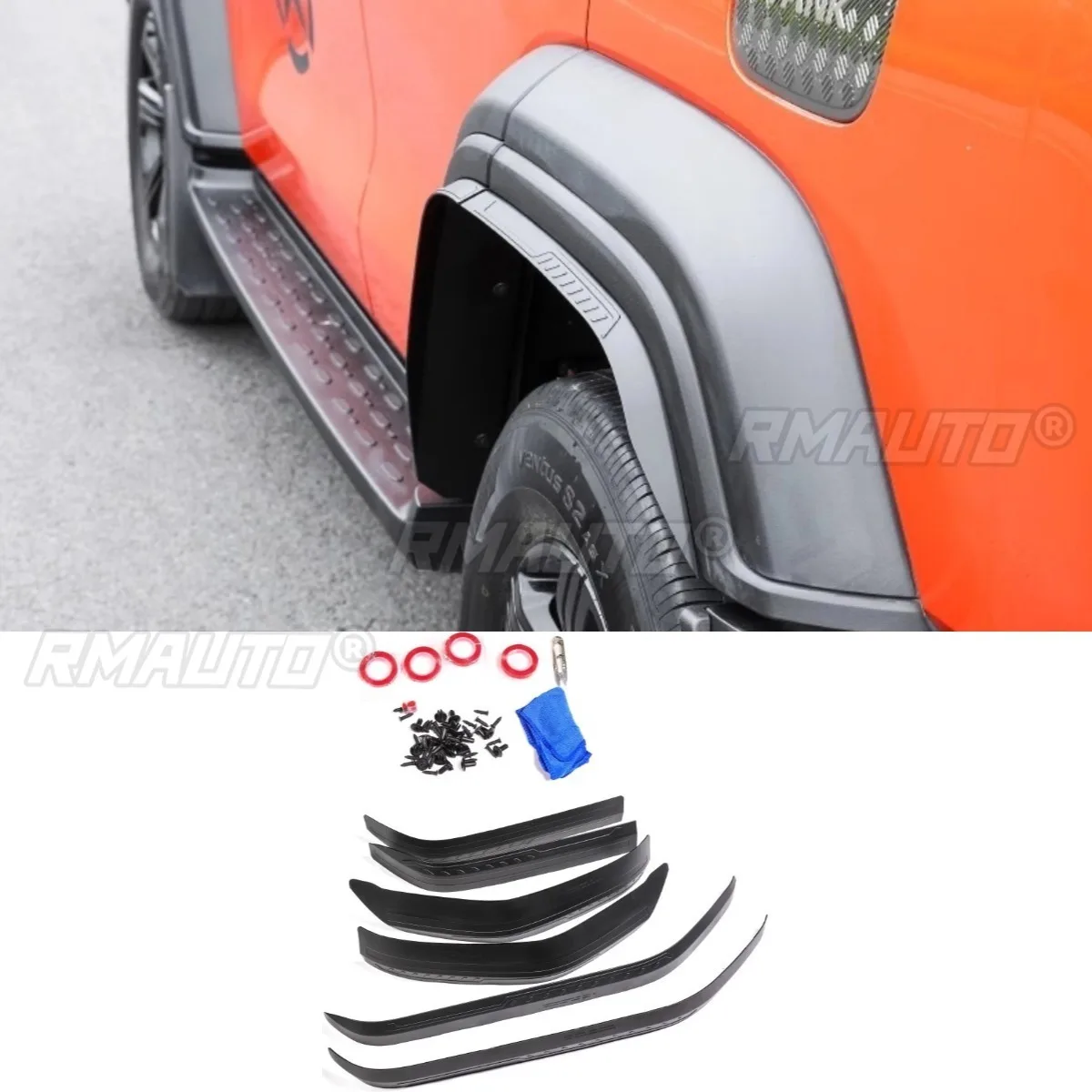 

For Tank 300 Exterior Accessories Car Wheel Eyebrow Trim Molding Exterior Fender Mudguard Flap Splash Arches Chin Body Kit