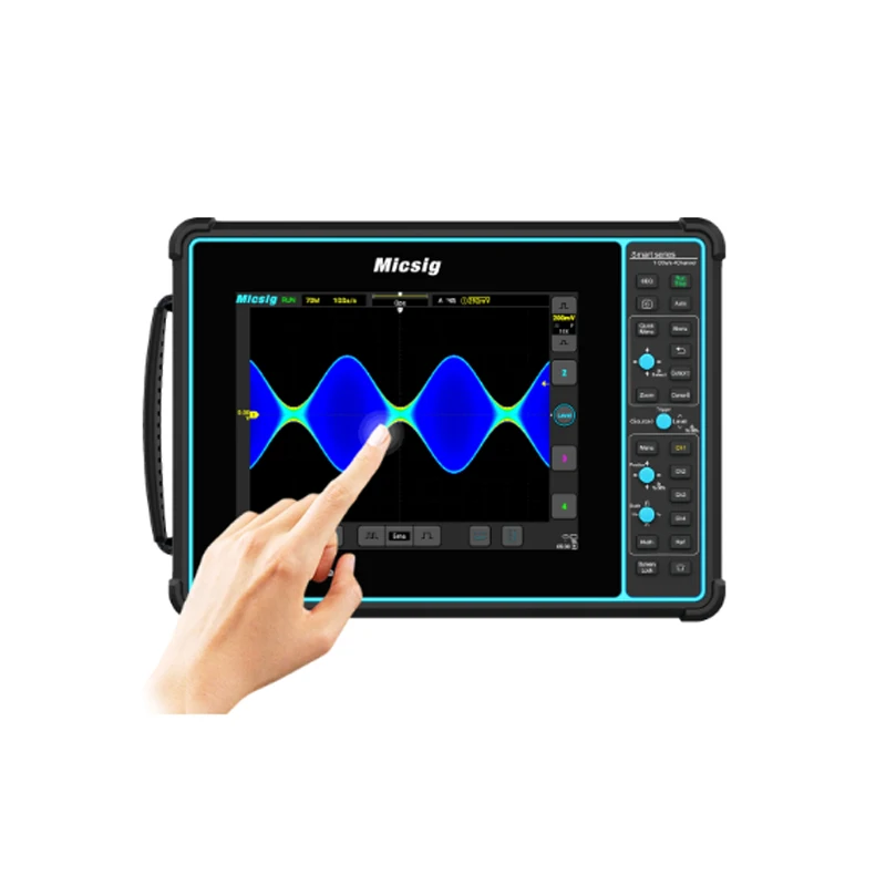 Micsig 8 inch Smart Tablet Oscilloscopes Upgraded STO1004 to STO1104C 1G Sa/S Oscilloscope 4 Channels 8GB APP Control WIFI