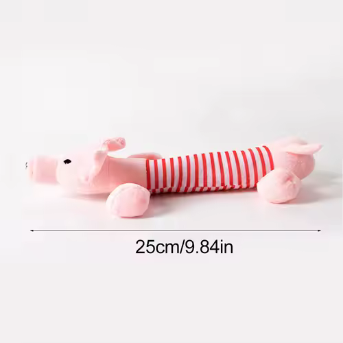Funny Simulated Animal No Stuffing Dog Toy with Squeakers Durable Stuffingless Plush Squeaky Dog Chew Toy Crinkle Pet Squeak Toy - Image 22