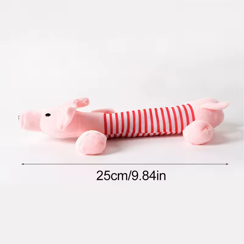 Funny Simulated Animal No Stuffing Dog Toy with Squeakers Durable Stuffingless Plush Squeaky Dog Chew Toy Crinkle Pet Squeak Toy - Image 22