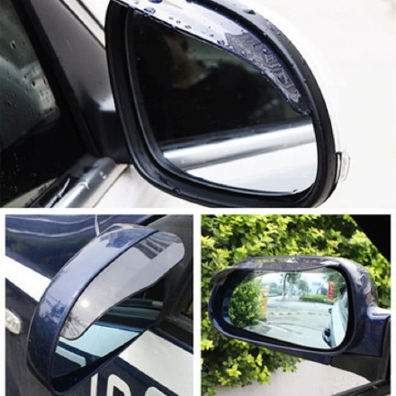 2PCS Car Rearview Mirror Rain Eyebrow Visor Carbon Fiber Car Rearview Side Snow Sun Visor Rain Cover Car Mirror Accessories