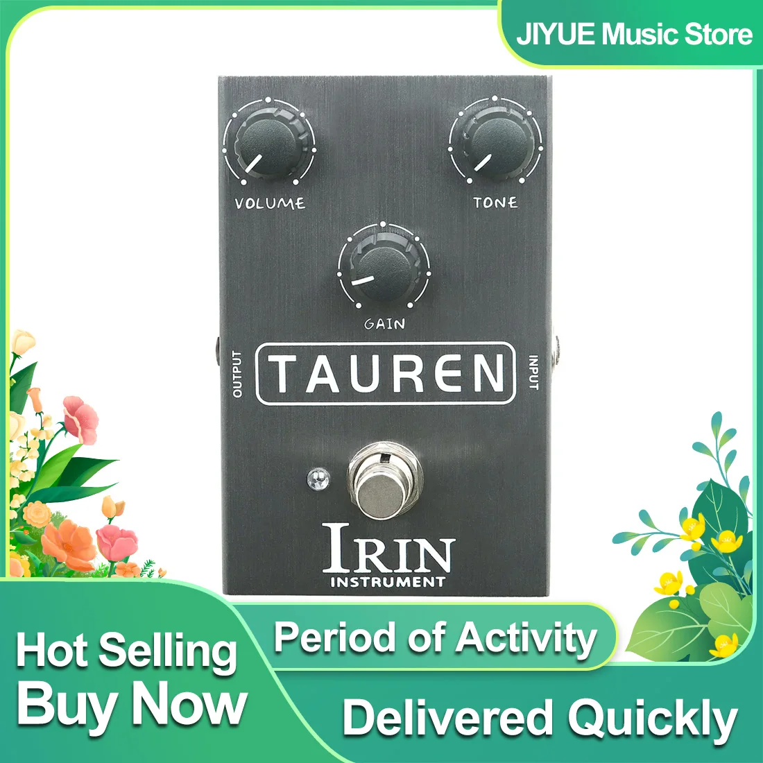 IRIN AN-36 Tauren Electric Guitar Effect Pedal Dynamics Subtlety Overdrive Effects True Bypass Pedal Guitar Accessories Parts