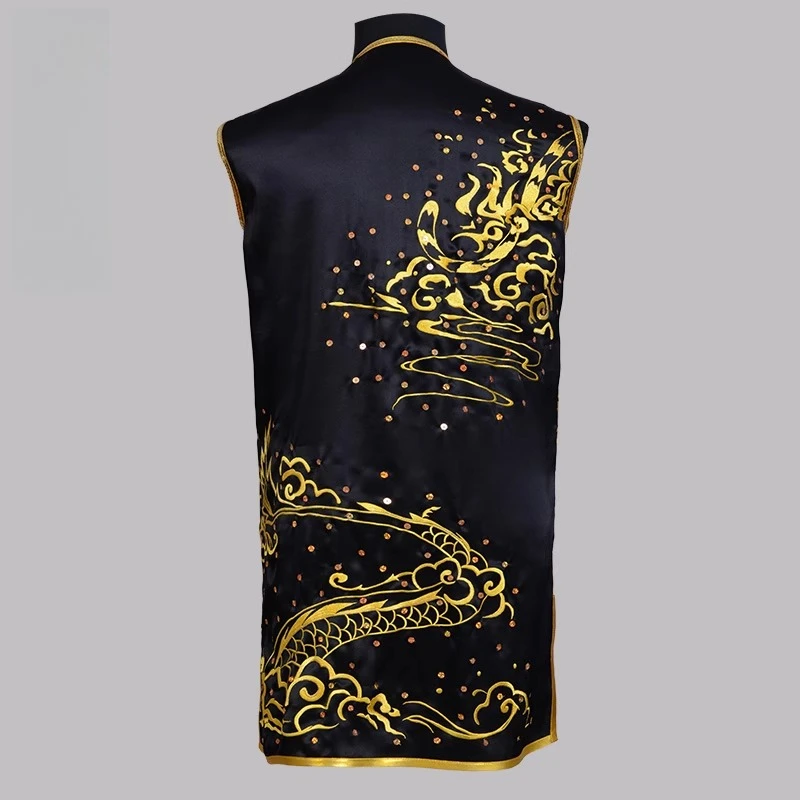 

Custom Martial Arts Uniform Kung Fu Suit with Dragon Embroidery Southern Fist Long Fist Reinforced for KungFu Forms Competition