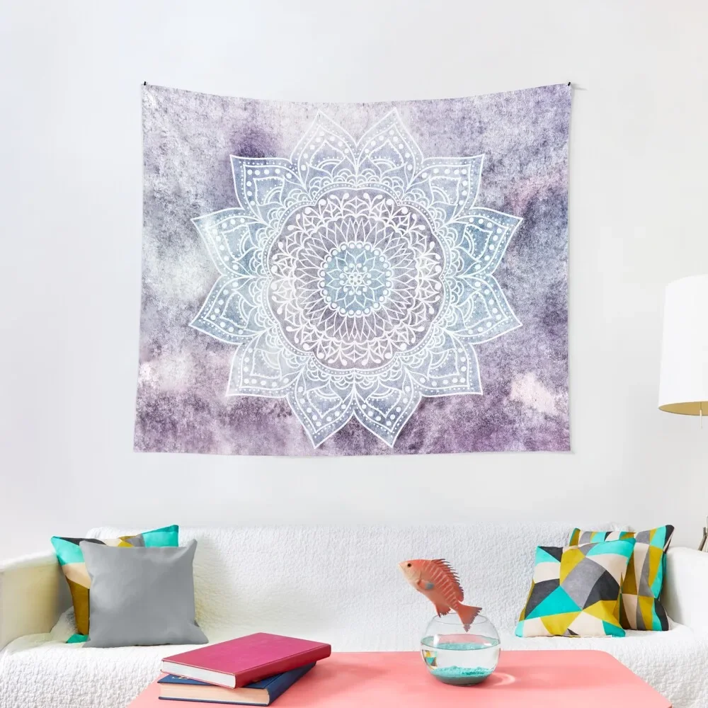 

DEEP PURPLE MANDALA Tapestry For Bedroom Bathroom Decor Bed Room Decoration Tapestry